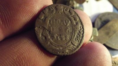 Лот: 11288839. Фото: 1. Очень редкая полушка 1748 года... Россия до 1917 года