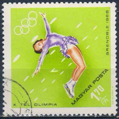 Лот: 25635787. Фото: 1. 1968. Венгрия. Зимние Олимпийские... Марки