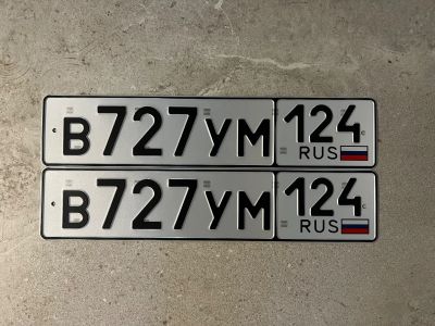 Лот: 25122572. Фото: 1. Продам гос.номер В 727 УМ 124. Госномера