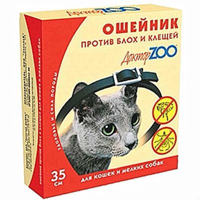 Лот: 16213789. Фото: 1. Ошейник от блох Доктор ZOO для... Косметика для животных
