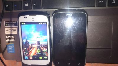 Лот: 10191788. Фото: 1. Lg p-500(рабочий) и HTC desire... Смартфоны