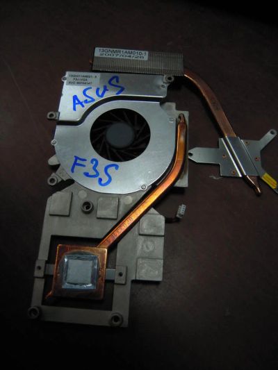 Лот: 6934264. Фото: 1. Кулер ноутбука ASUS F3S с радиатором... Системы охлаждения