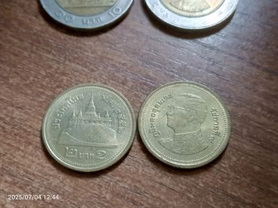 Лот: 25547309. Фото: 1. 2 бата монета. Европа