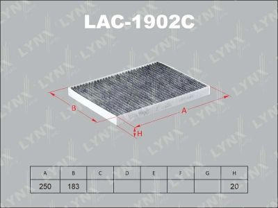Лот: 13357136. Фото: 1. Lynx LAC-1902C Салонный фильтр. Расходные материалы
