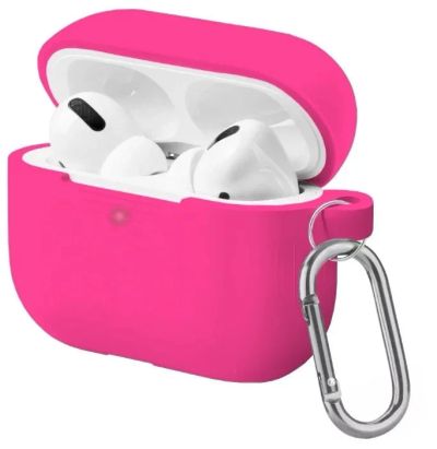 Лот: 16775734. Фото: 1. Чехол AirPods Pro cиликон с карабином... Чехлы, бамперы