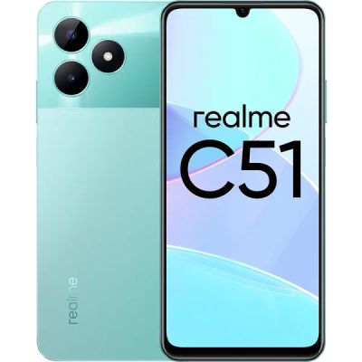 Лот: 22222148. Фото: 1. Смартфон realme C51 4/128GB Зеленый... Смартфоны