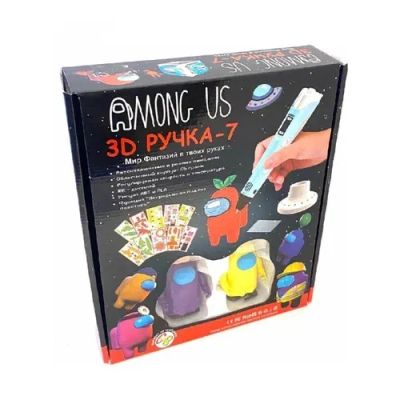 Лот: 25267524. Фото: 1. 3D ручка among us с рубля. Конструкторы