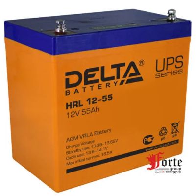 Лот: 15666722. Фото: 1. Delta 12-55 ah отличное состояние. Аккумуляторы