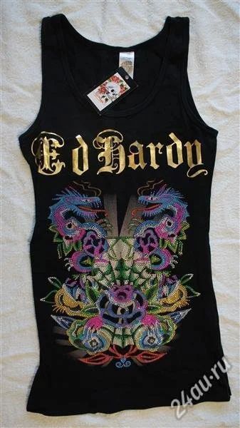 Лот: 2748148. Фото: 1. крутая майка ED HARDY. Футболки, топы и майки