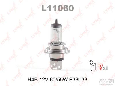 Лот: 8762556. Фото: 1. Лампа LYNXauto L11060 H4B 12V... Оптика и освещение