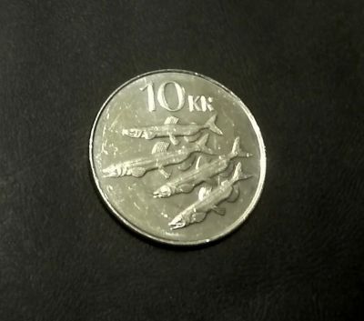 Лот: 10487627. Фото: 1. Исландия 10 крон, 2008 с Рубля... Европа
