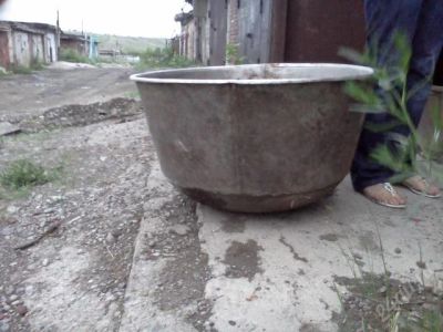 Лот: 1055803. Фото: 1. Большой казан из нержавейки. Жаровни, казаны