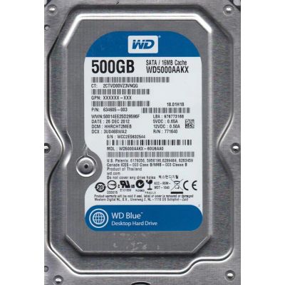 Лот: 6068912. Фото: 1. 500Gb Жесткий диск Western Digital... Жёсткие диски (HDD)