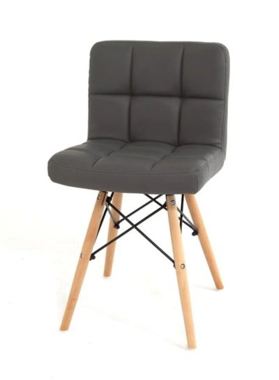 Лот: 16400862. Фото: 1. Стул S-811MT PU GREY 1001 / натуральный. Столы, стулья, обеденные группы