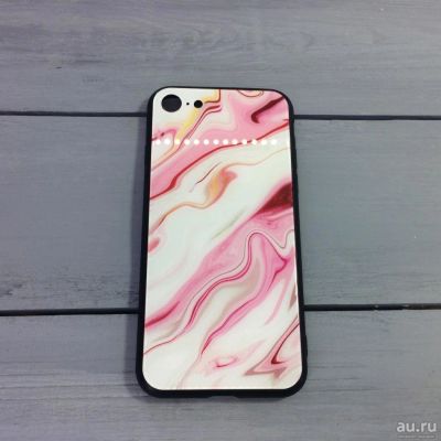 Лот: 13201480. Фото: 1. Чехол для Iphone 7/8 Стеклянная... Чехлы, бамперы