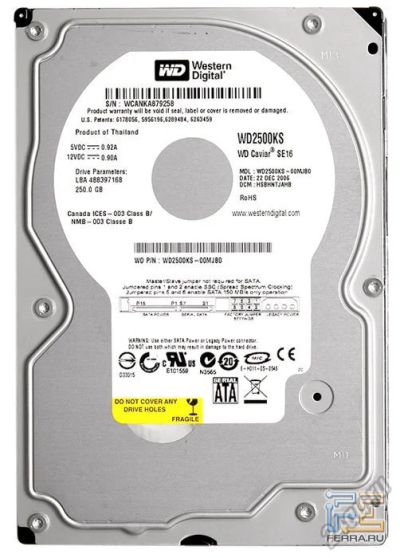 Лот: 5741975. Фото: 1. Жесткий диск HDD SATA-II 7200rpm... Жёсткие диски (HDD)