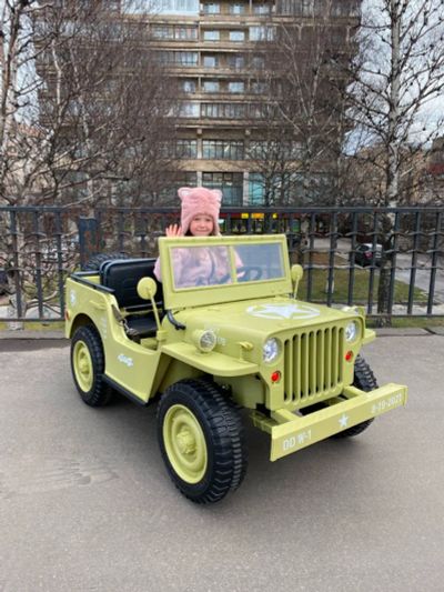 Лот: 24065181. Фото: 1. Детский электромобиль Jeep Willys... Детские электромобили