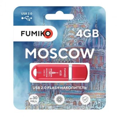 Лот: 19842318. Фото: 1. Флэш-диск Fumiko 4GB USB 2.0 Moscow... USB-флеш карты
