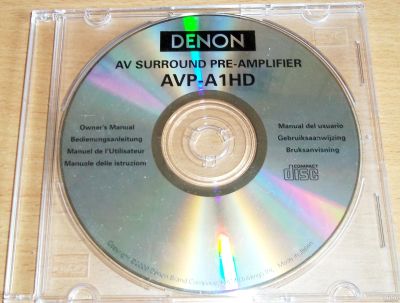 Лот: 16323735. Фото: 1. Denon AVP-A1HD - оригинальныq... Другое (справочная литература)