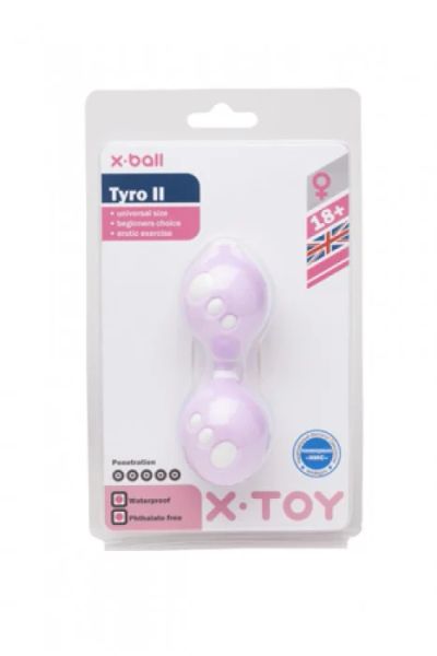 Лот: 7536727. Фото: 1. Вагинальные шарики Tyro II фиолетовые... Игрушки