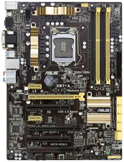 Лот: 12834100. Фото: 1. Материнская плата Asus Z87-A... Материнские платы