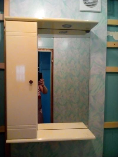 Лот: 7269306. Фото: 1. Шкаф с зеркалом. Мебель для ванной комнаты