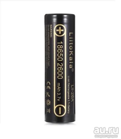 Лот: 16275866. Фото: 1. Аккумулятор LiitoKala 3.7v 2600mAh... Батарейки, аккумуляторы, элементы питания