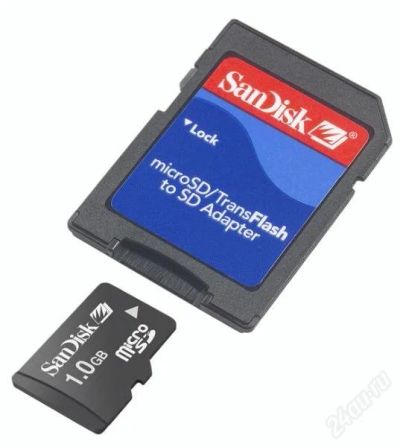 Лот: 145461. Фото: 1. Карта памяти micro sd на 1Gb. USB-флеш карты