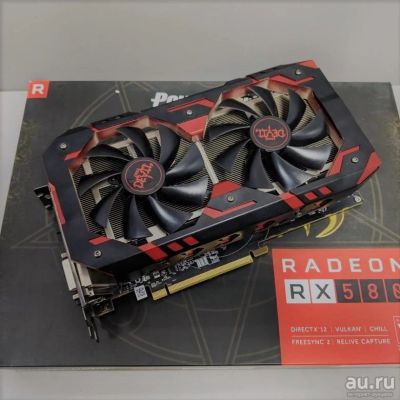 Лот: 16414478. Фото: 1. Видеокарта Rx580 8Gb Red Devil. Видеокарты