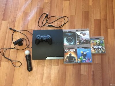 Лот: 12729684. Фото: 1. Sony PlayStation 3 Fat с PS Move... Игровые приставки, консоли