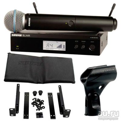 Лот: 15832996. Фото: 1. Shure blx4r+beta58a (original... Студийные микрофоны, радиомикрофоны и радиосистемы