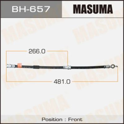 Лот: 18590387. Фото: 1. Шланг тормозной masuma mz- front... Тормозная система