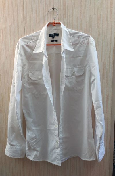 Лот: 14028770. Фото: 1. Рубашка белая Slim Fit. Рубашки, водолазки
