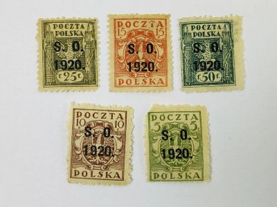 Лот: 23964233. Фото: 1. Восточная Силезия. Полная серия... Марки