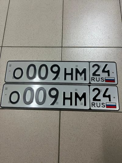 Лот: 24985935. Фото: 1. Продам гос.номер О 009 НМ 24. Госномера