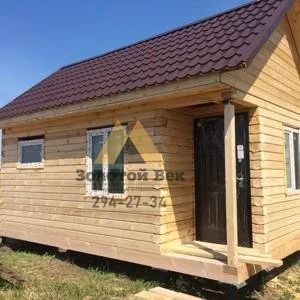 Лот: 15593975. Фото: 1. Баня под усадку 5х5 из обрезного... Срубы, бани, дома
