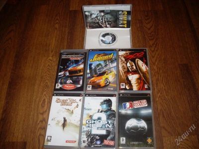Лот: 1404295. Фото: 1. Игры на PSP 1500 руб за 8 игр... Игры для консолей