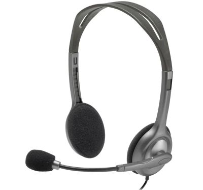 Лот: 19836278. Фото: 1. Проводная гарнитура Logitech H110. Наушники, гарнитуры