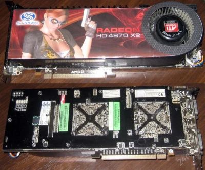 Лот: 1051197. Фото: 1. ATI Radeon HD4870x2 2gb (2x1024mb... Видеокарты