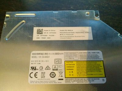 Лот: 15150524. Фото: 1. DVD/CD Rewritable drive DU-8A5LH. Приводы CD, DVD, BR, FDD