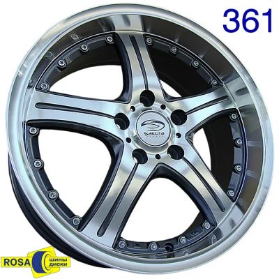 Лот: 4117774. Фото: 1. Комплект Sakura Wheels R296. 5... Диски