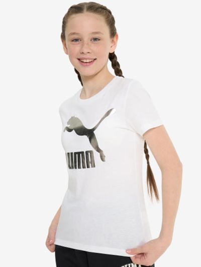 Лот: 23451792. Фото: 1. Футболка для девочек PUMA Classics... Другое (спортивная одежда)