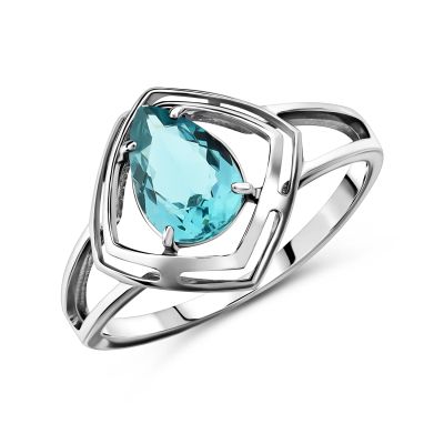 Лот: 23804655. Фото: 1. Серебряное кольцо с ювелирным... Кольца, перстни