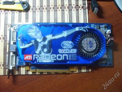 Лот: 639487. Фото: 1. ATI Radeon X1950Pro 256Mb Saphire... Видеокарты