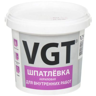 Лот: 24088667. Фото: 1. Шпатлевка VGT, акриловая, для... Смеси, шпатлевки, цемент
