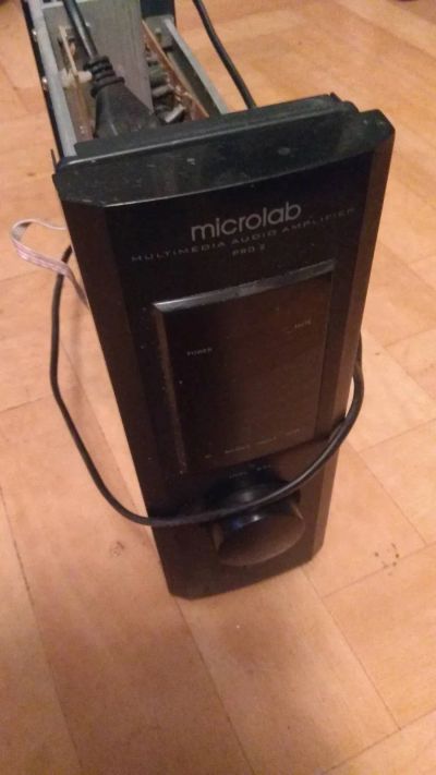 Лот: 19360421. Фото: 1. microlab какой-то как есть. Усилители, эквалайзеры