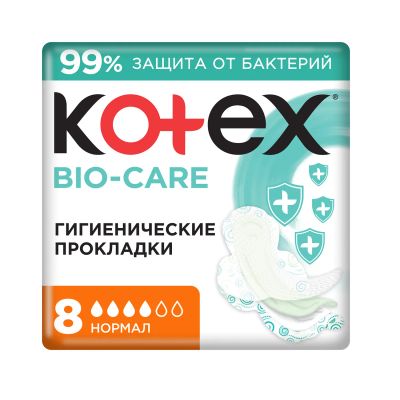 Лот: 24639652. Фото: 1. Котекс Био-кэа прокладки гиг... Лекарства