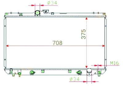 Лот: 3723027. Фото: 1. Радиатор toyota altezza/lexus... Двигатель и элементы двигателя