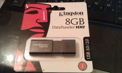 Лот: 5354272. Фото: 1. USB 3.0 Kingston 8GB DataTraveler... USB-флеш карты