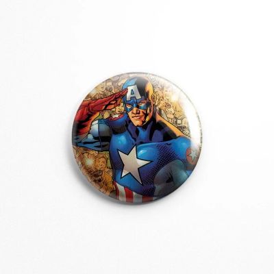 Лот: 10244798. Фото: 1. Значок комикс Marvel Капитан Америка... Сувенирные